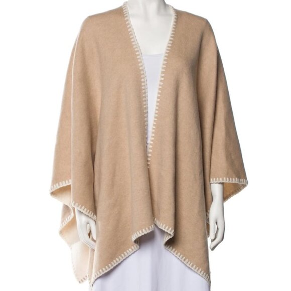 The Cashmere Project Accessories - The Cashmere Project THICK Wrap Tan and Cream
